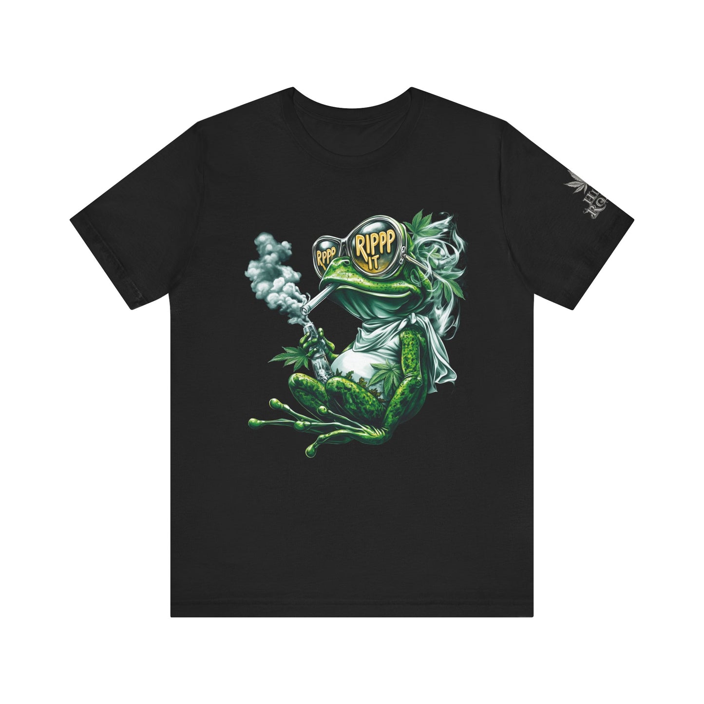 RIPPP IT Cosmic Frog Tee - Premium Airlume Cotton Cannabis Culture Streetwear