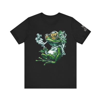 RIPPP IT Cosmic Frog Tee - Premium Airlume Cotton Cannabis Culture Streetwear