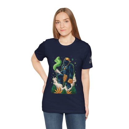 Bigfoot Cannabis Scholar T-Shirt - Premium Sasquatch 420 Lifestyle Apparel