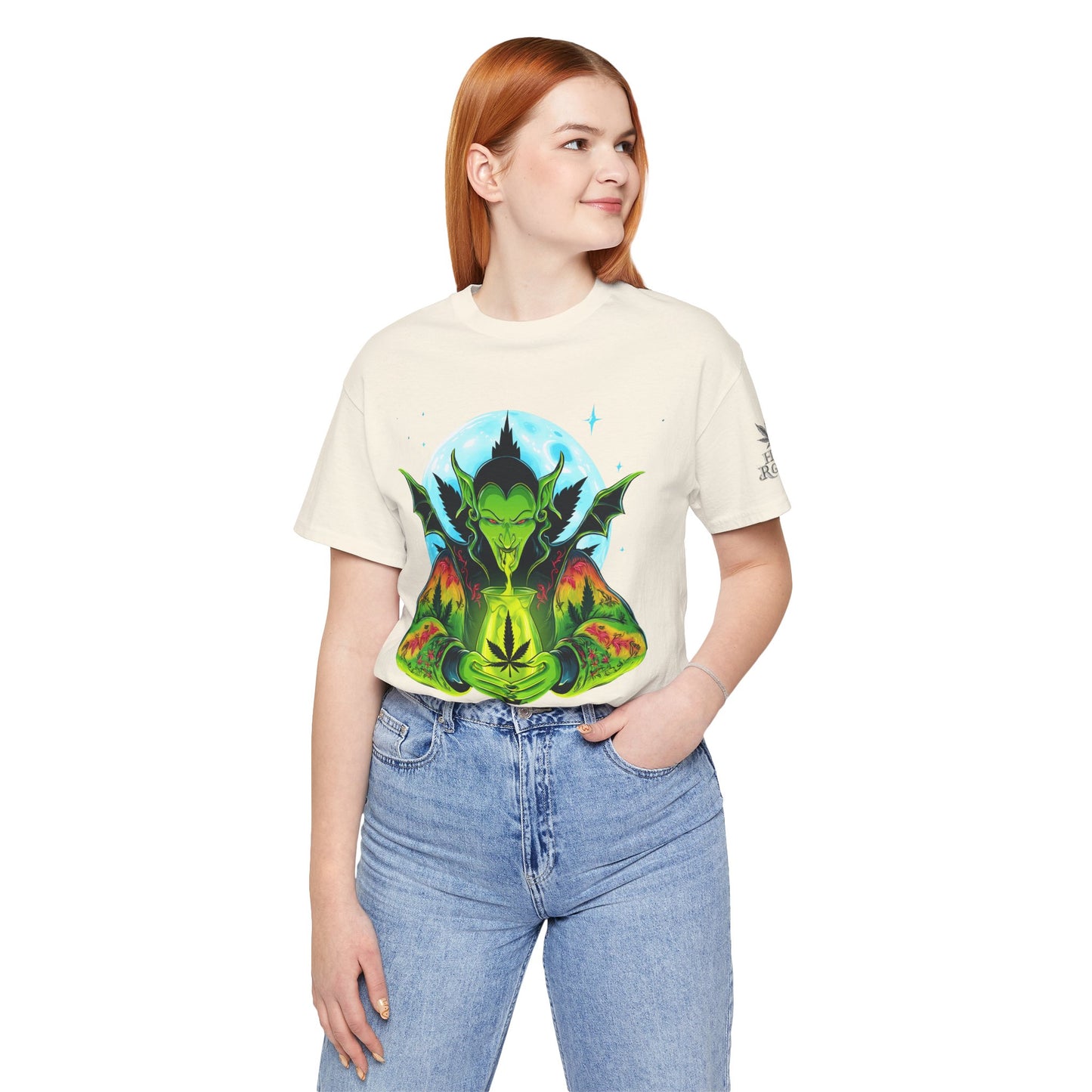Mystic Dragon Guardian Cannabis Meditation T-Shirt - Premium Psychedelic 420 Apparel