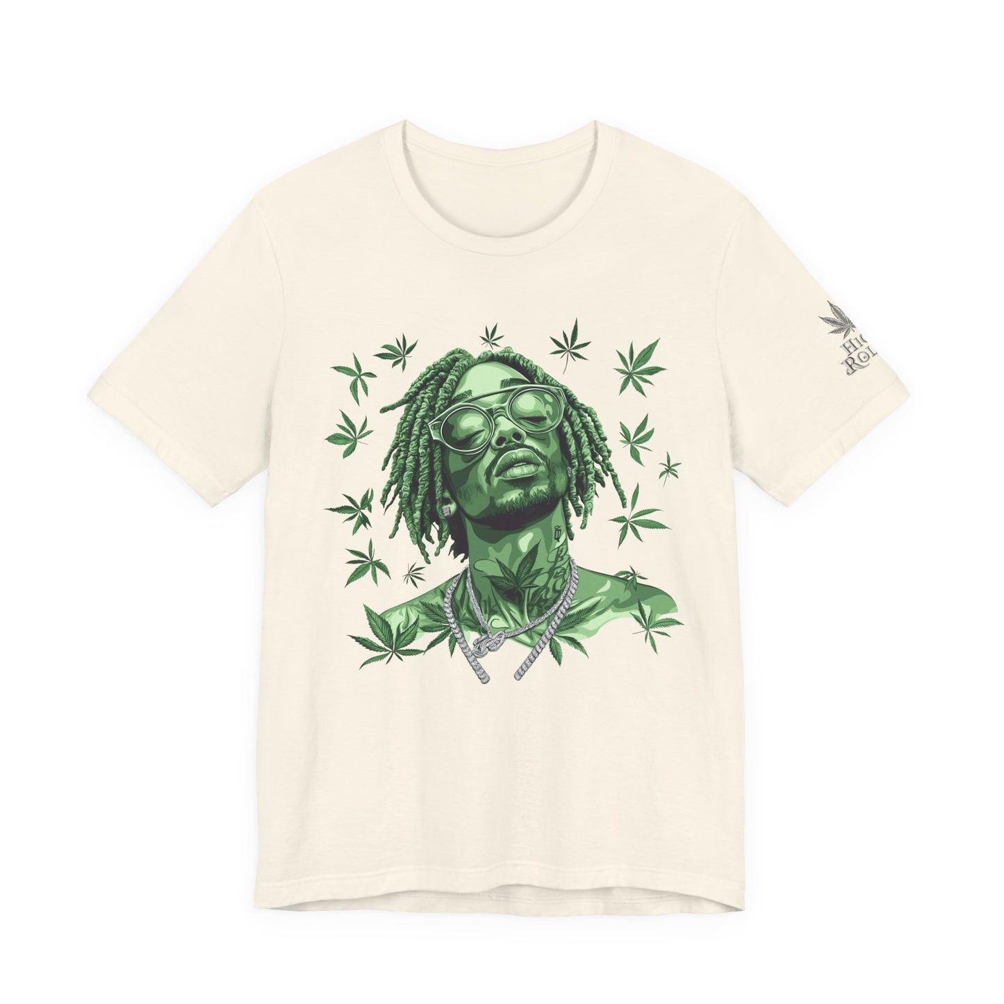 Elevated Vision Green Dream Tee - Premium Airlume Cotton Cannabis Culture Art