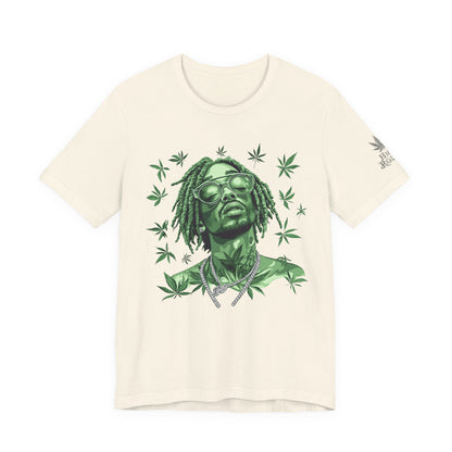 Elevated Vision Green Dream Tee - Premium Airlume Cotton Cannabis Culture Art
