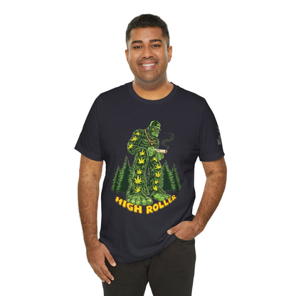 Cannabis Sasquatch Forest King T-Shirt - Premium Bigfoot 420 Lifestyle Apparel"