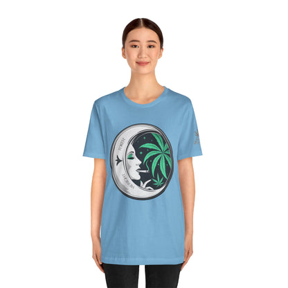 Toker Girl Coin Tee - Vintage Cannabis Portrait Art Design | High Roller