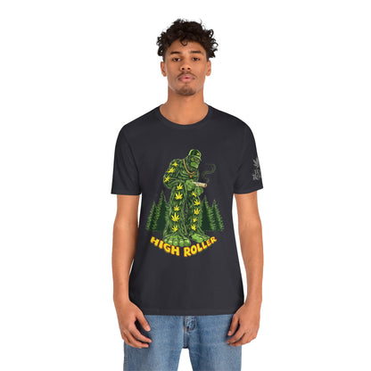 Cannabis Sasquatch Forest King T-Shirt - Premium Bigfoot 420 Lifestyle Apparel"