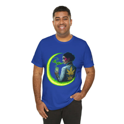 Cannabis Queen Commander T-Shirt - Premium Afrofuturistic 420 Lifestyle Apparel"