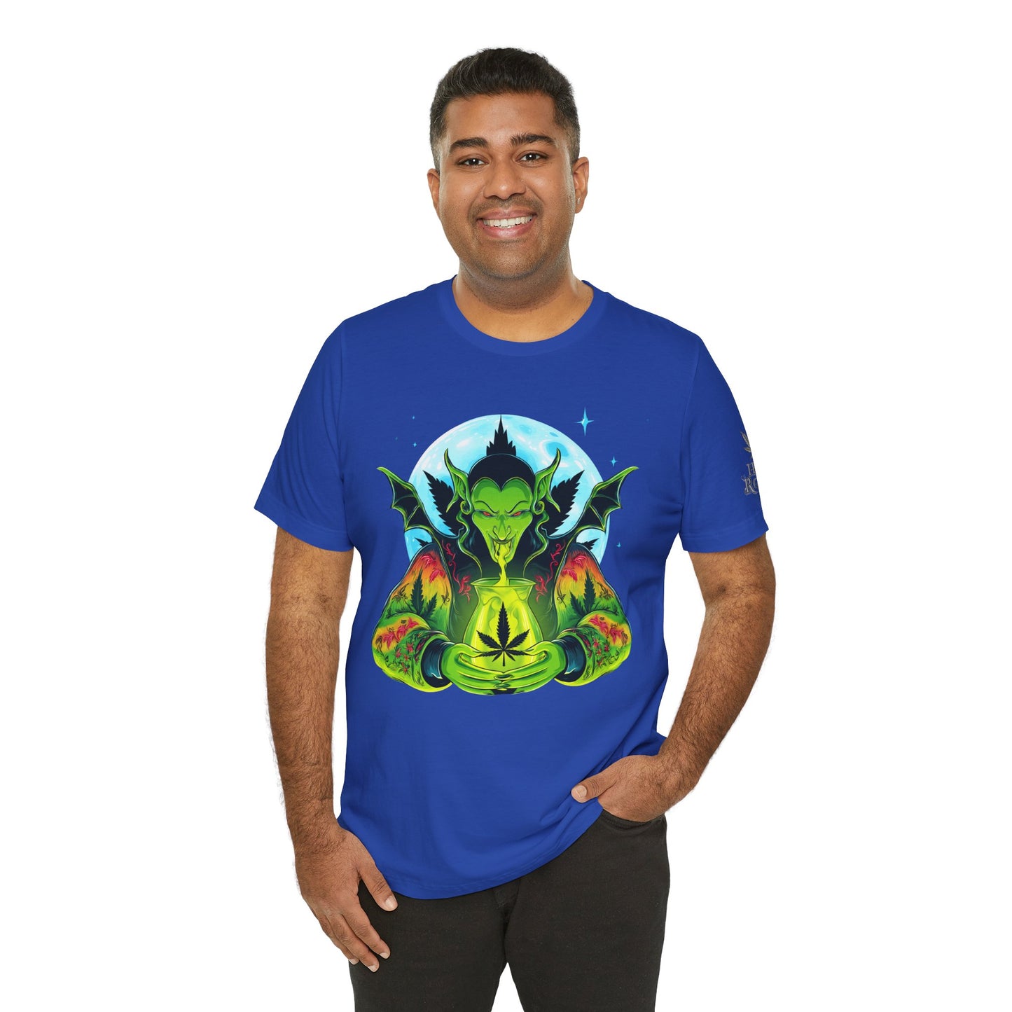 Mystic Dragon Guardian Cannabis Meditation T-Shirt - Premium Psychedelic 420 Apparel
