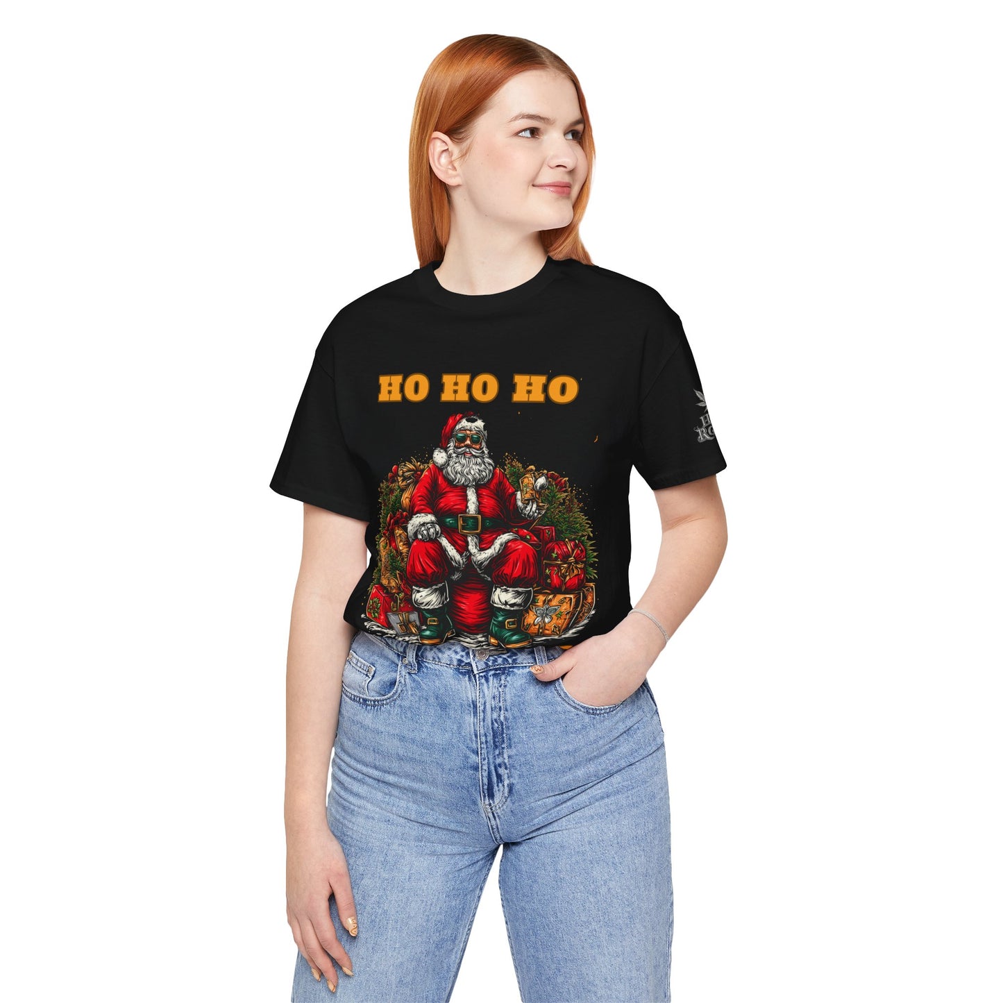 Ho Ho Ho Lot Of Weed Premium Cannabis Christmas T-Shirt
