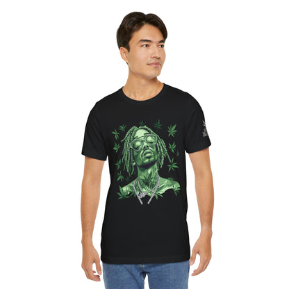 Elevated Vision Green Dream Tee - Premium Airlume Cotton Cannabis Culture Art