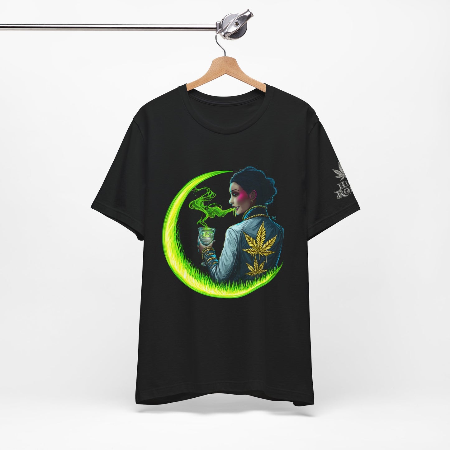 Cannabis Queen Commander T-Shirt - Premium Afrofuturistic 420 Lifestyle Apparel"