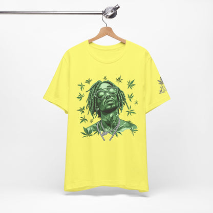 Elevated Vision Green Dream Tee - Premium Airlume Cotton Cannabis Culture Art