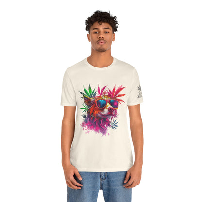 PSYCHEDELIC CANNABIS DOG™ | PREMIUM TRIPPY ART TEE