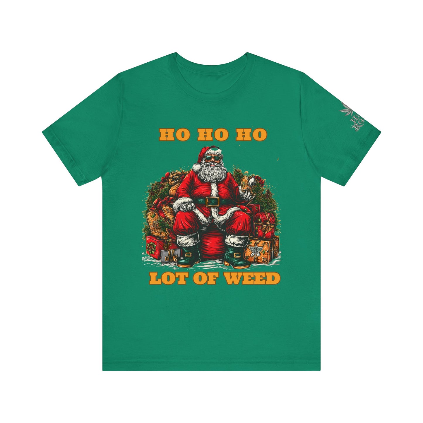 Ho Ho Ho Lot Of Weed Premium Cannabis Christmas T-Shirt