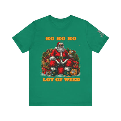 Ho Ho Ho Lot Of Weed Premium Cannabis Christmas T-Shirt