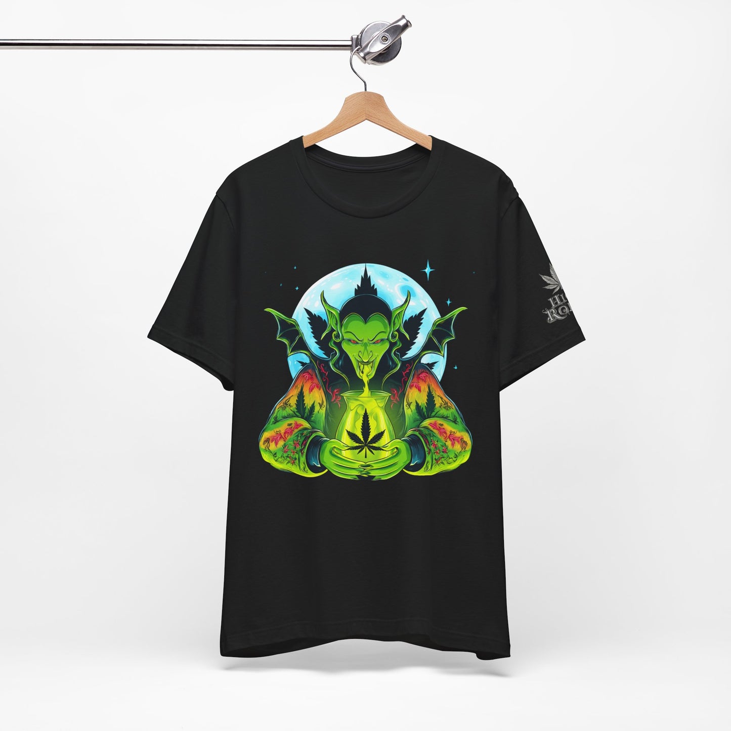 Mystic Dragon Guardian Cannabis Meditation T-Shirt - Premium Psychedelic 420 Apparel