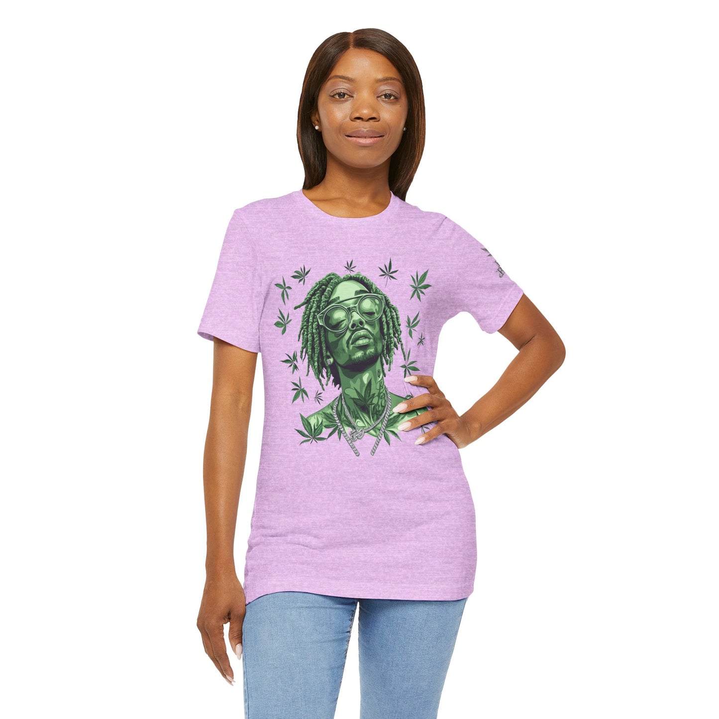 Elevated Vision Green Dream Tee - Premium Airlume Cotton Cannabis Culture Art