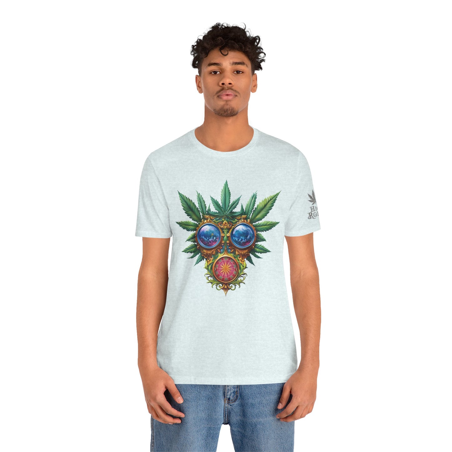 Third Eye Vision T-Shirt - Premium Airlume Cotton Cannabis Kaleidoscope Art Tee