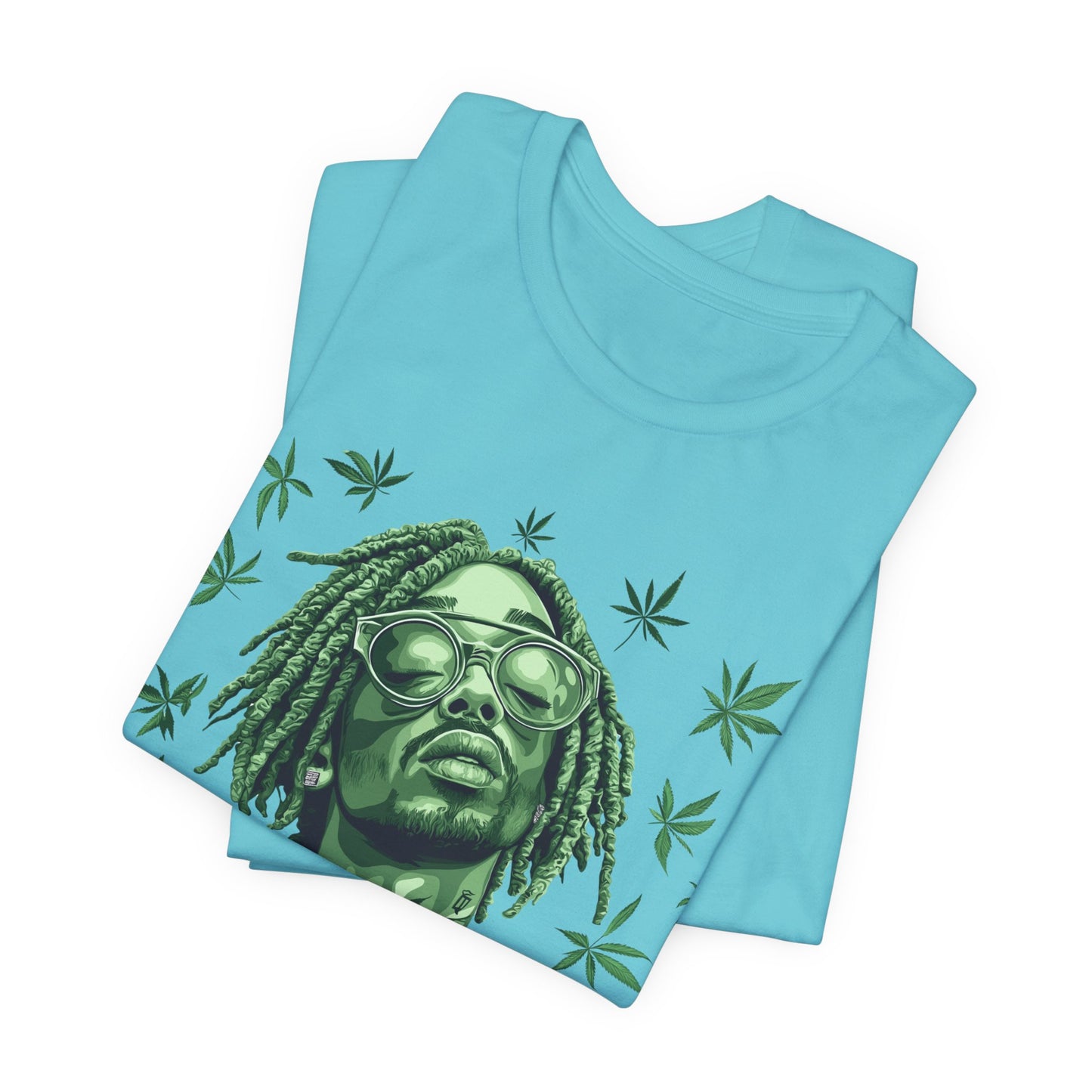 Elevated Vision Green Dream Tee - Premium Airlume Cotton Cannabis Culture Art