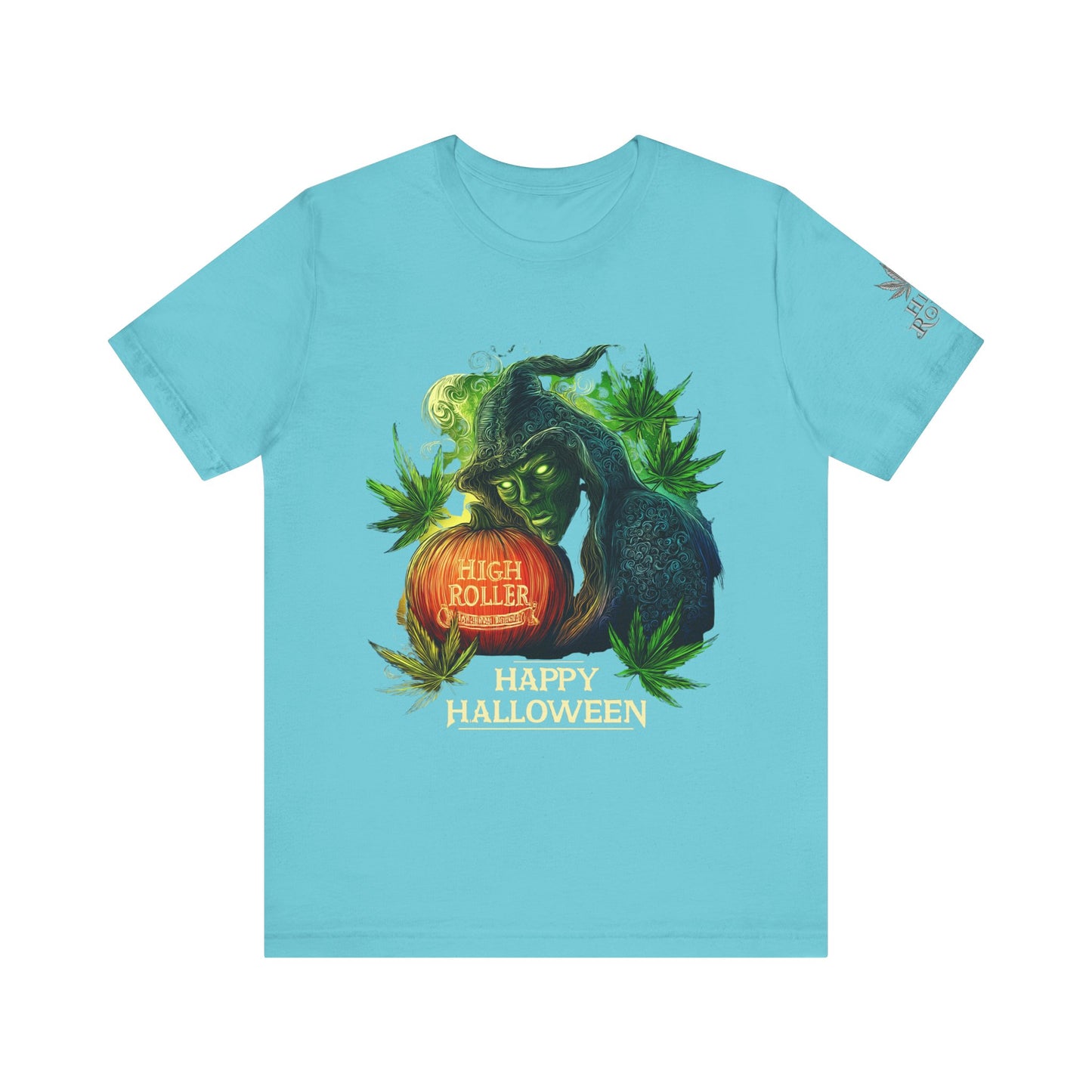 Cannabis Witch's Brew Halloween T-Shirt - Premium Spooky 420 Black Edition Apparel"