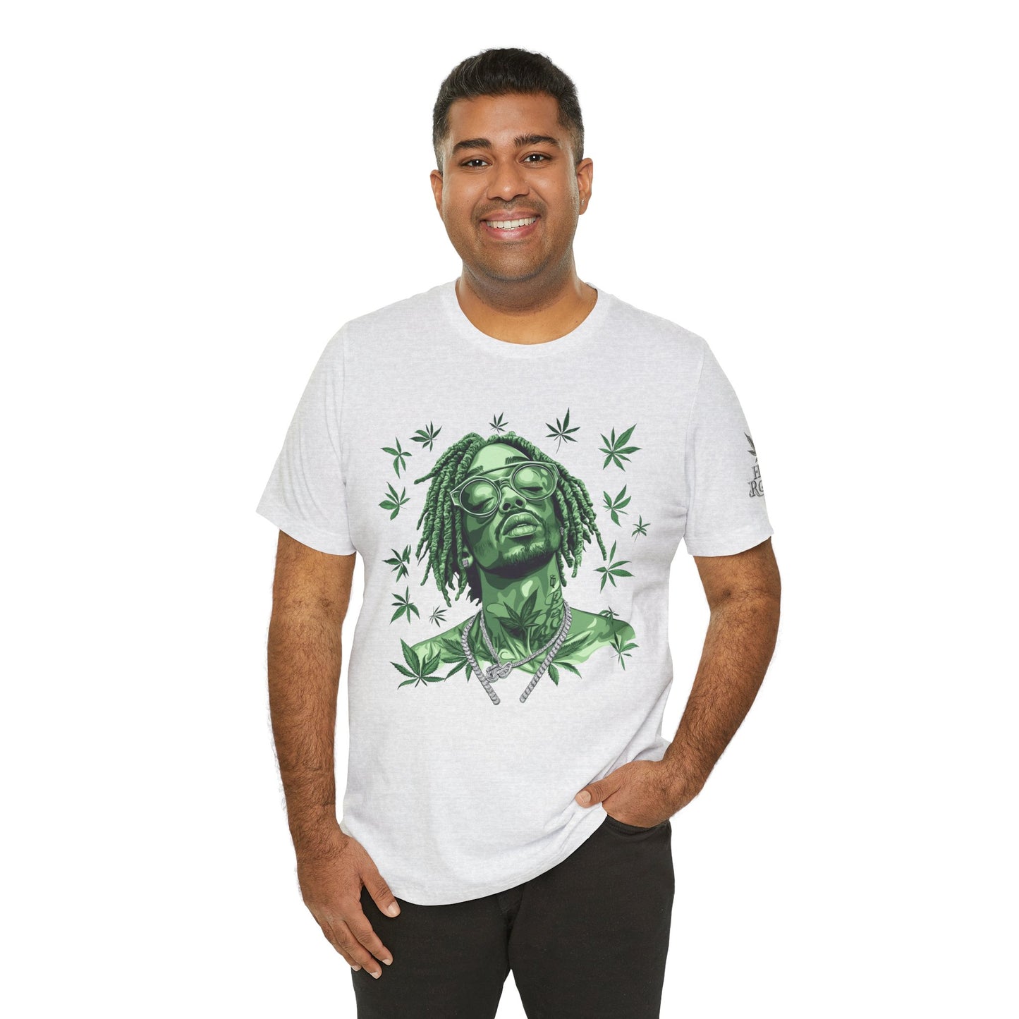 Elevated Vision Green Dream Tee - Premium Airlume Cotton Cannabis Culture Art