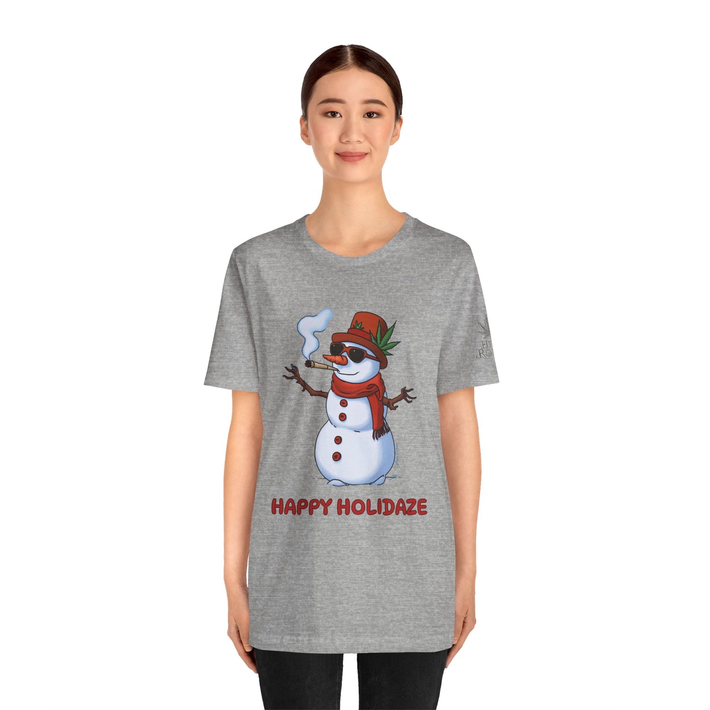 Happy Holidaze Premium Cannabis Christmas T-Shirt