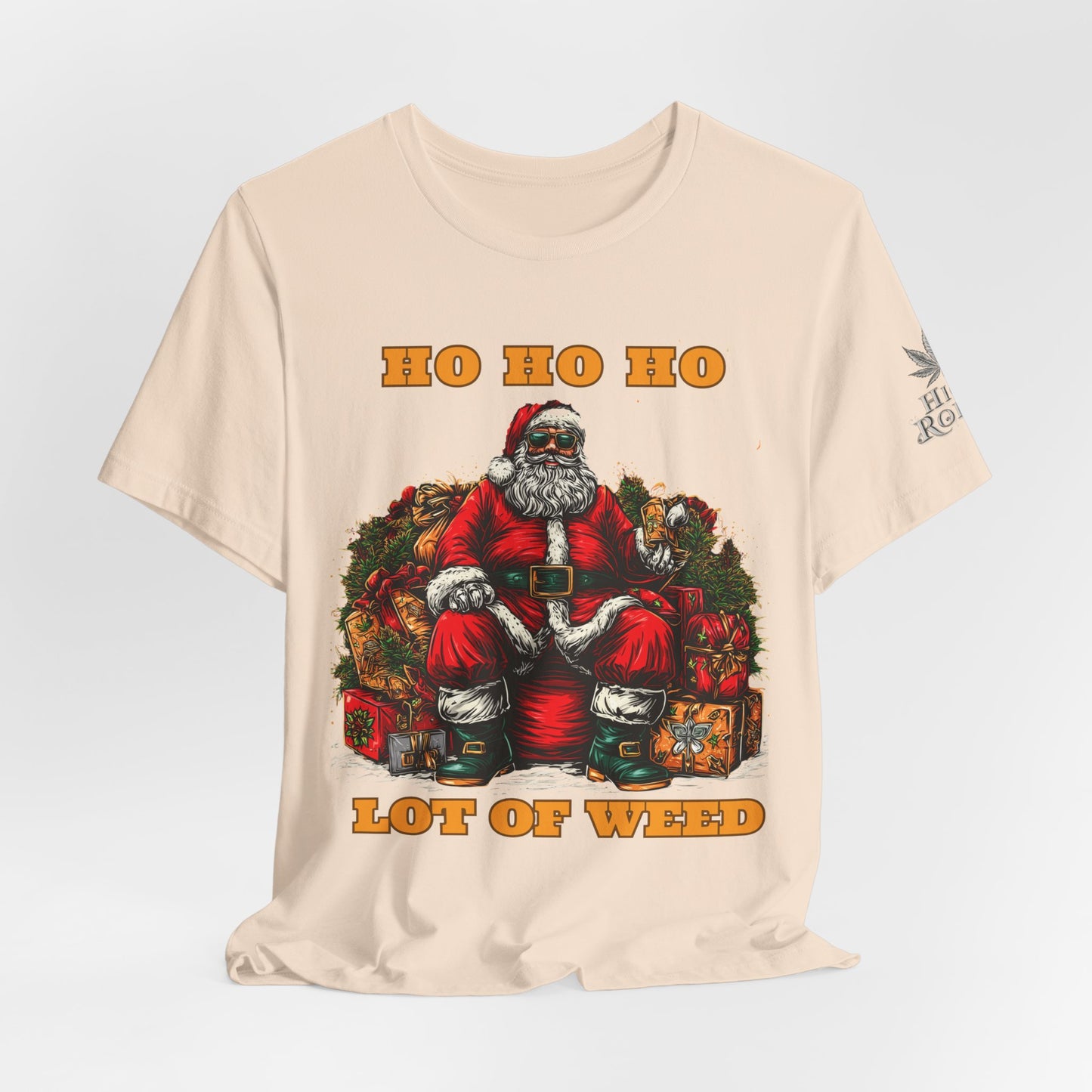 Ho Ho Ho Lot Of Weed Premium Cannabis Christmas T-Shirt