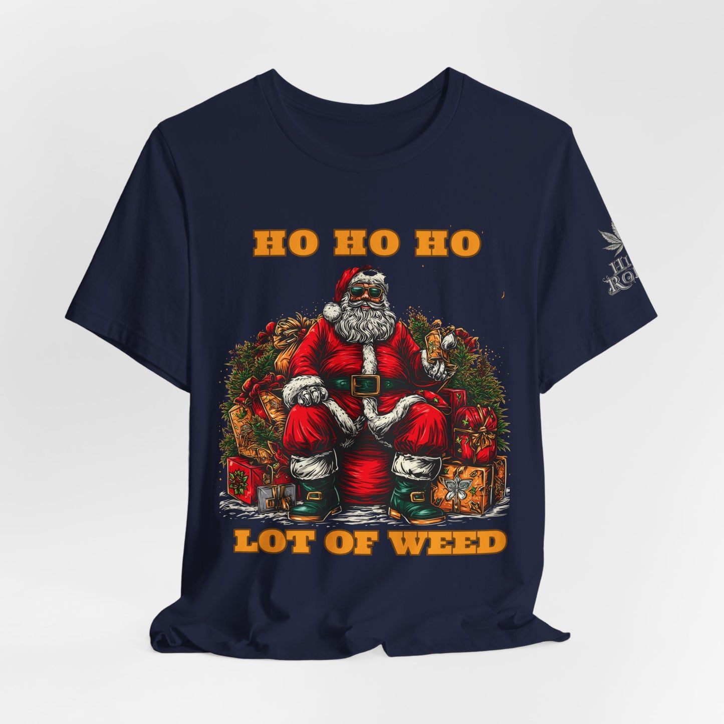 Ho Ho Ho Lot Of Weed Premium Cannabis Christmas T-Shirt