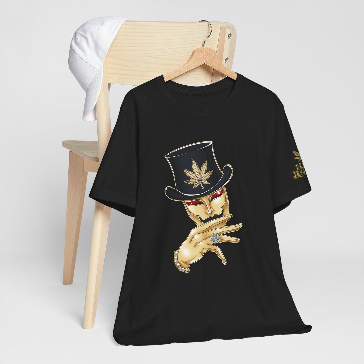 Golden Touch T-Shirt - Premium Airlume Cotton Cannabis Luxury Boss Art Tee