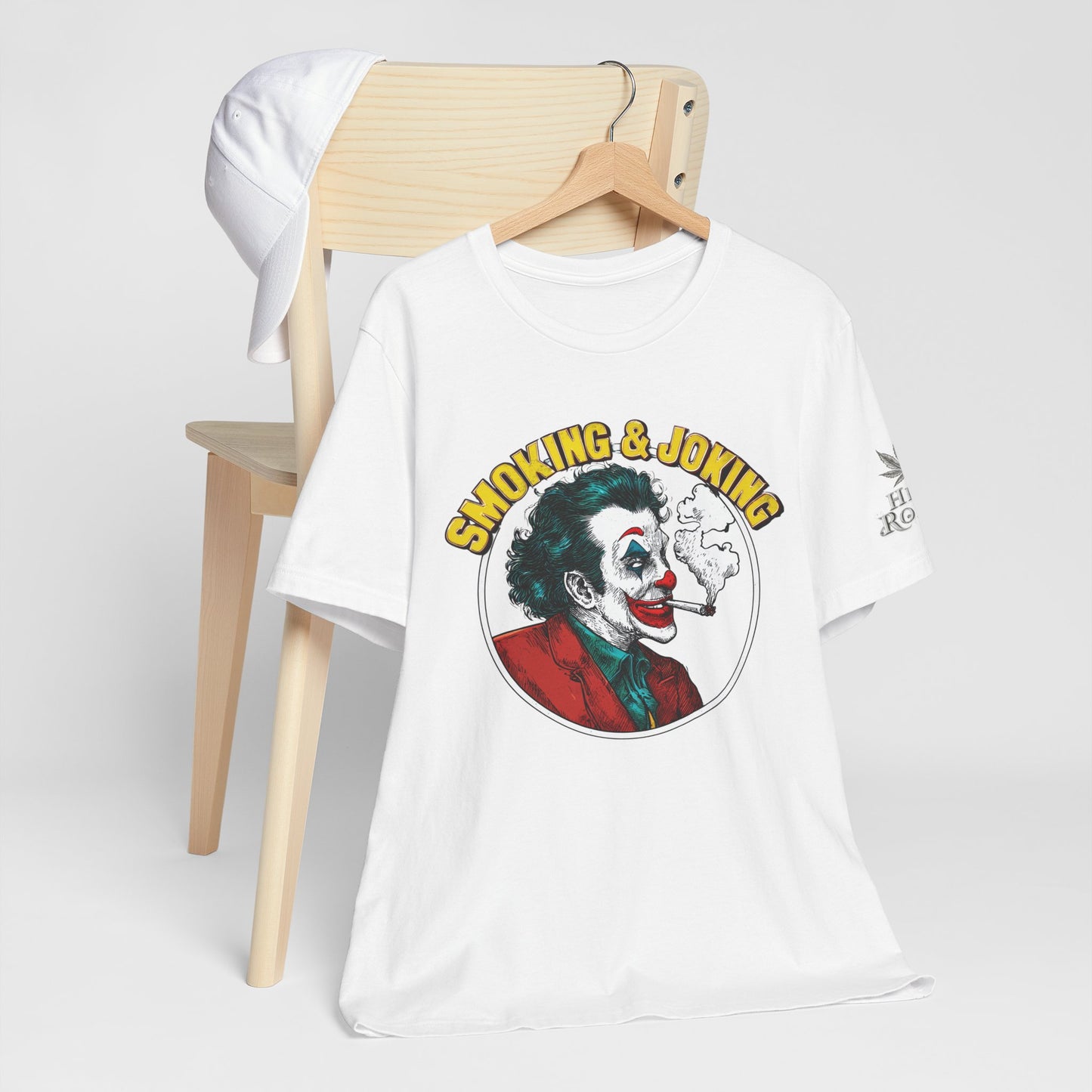 Smoking & Joking T-Shirt - Premium Airlume Cotton Cannabis Villain Pop Art Tee