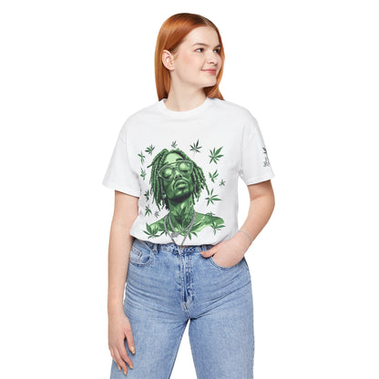 Elevated Vision Green Dream Tee - Premium Airlume Cotton Cannabis Culture Art