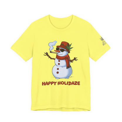 Happy Holidaze Premium Cannabis Christmas T-Shirt