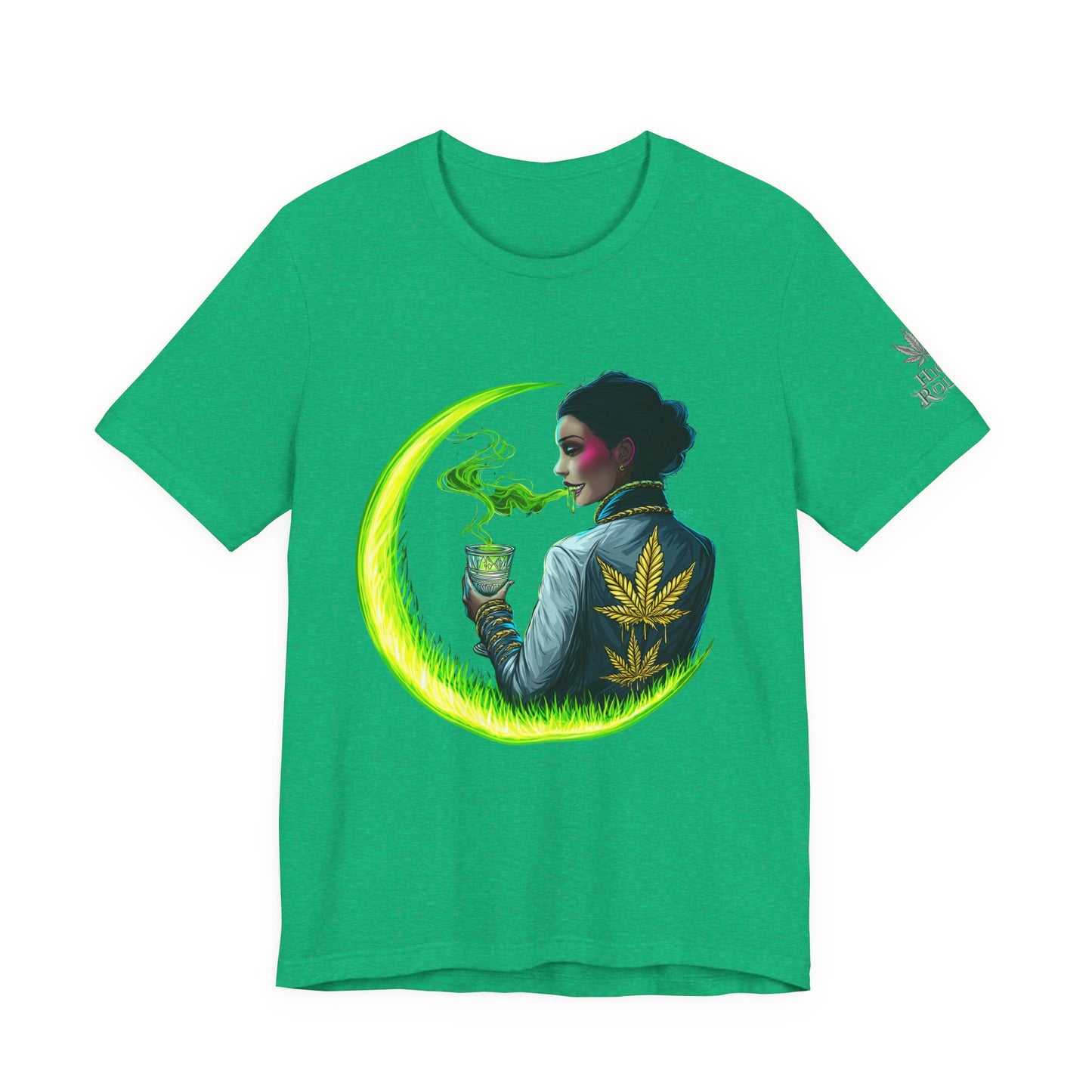 Cannabis Queen Commander T-Shirt - Premium Afrofuturistic 420 Lifestyle Apparel"