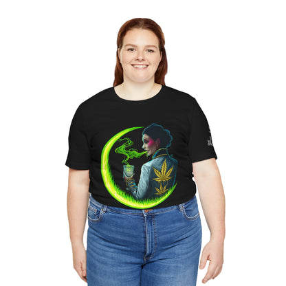 Cannabis Queen Commander T-Shirt - Premium Afrofuturistic 420 Lifestyle Apparel"