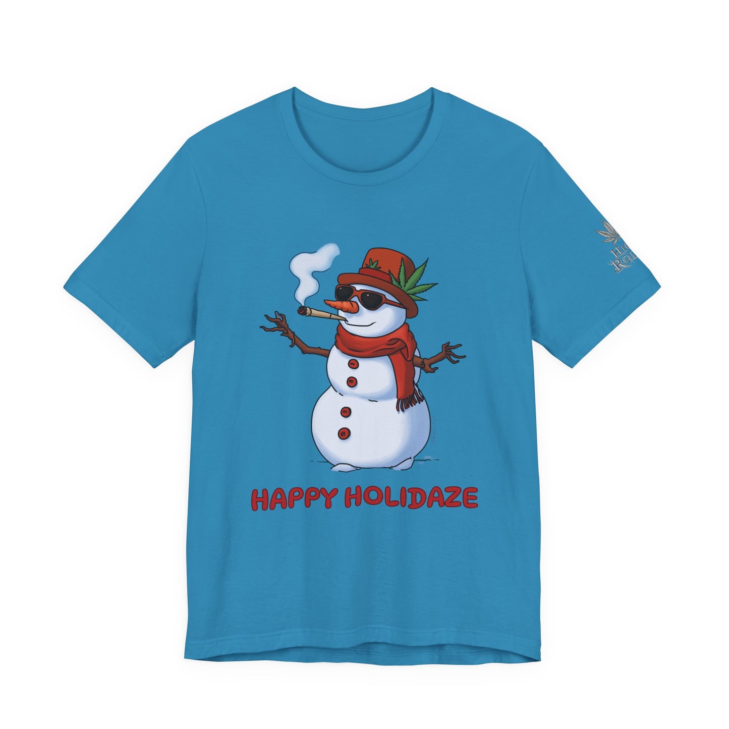 Happy Holidaze Premium Cannabis Christmas T-Shirt