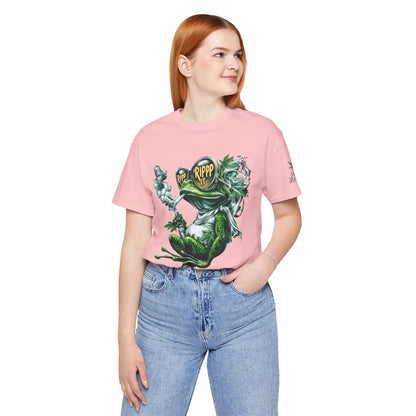 RIPPP IT Cosmic Frog Tee - Premium Airlume Cotton Cannabis Culture Streetwear