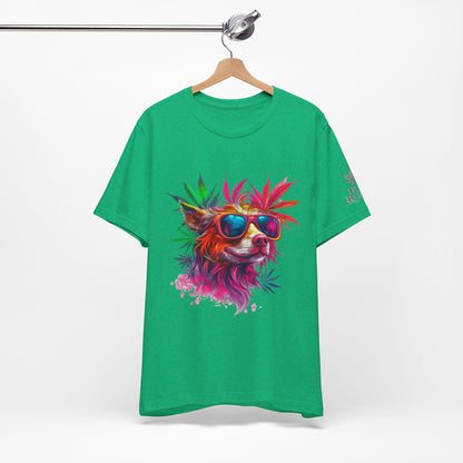 PSYCHEDELIC CANNABIS DOG™ | PREMIUM TRIPPY ART TEE