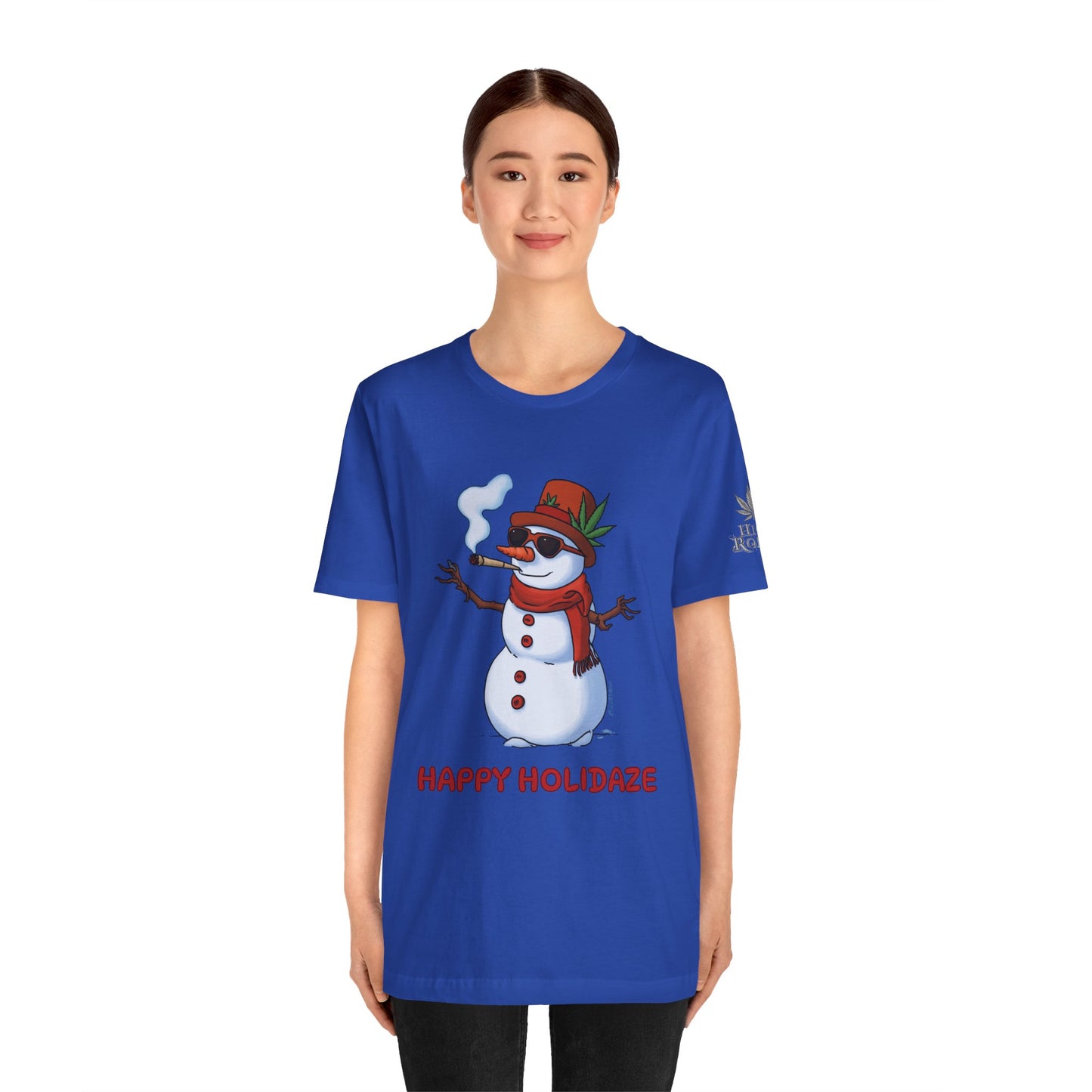 Happy Holidaze Premium Cannabis Christmas T-Shirt