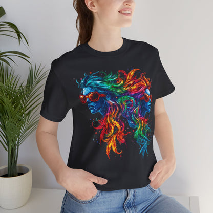 DUAL CONSCIOUSNESS™ | PREMIUM RAINBOW CANNABIS ART TEE