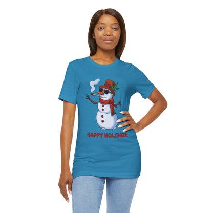 Happy Holidaze Premium Cannabis Christmas T-Shirt
