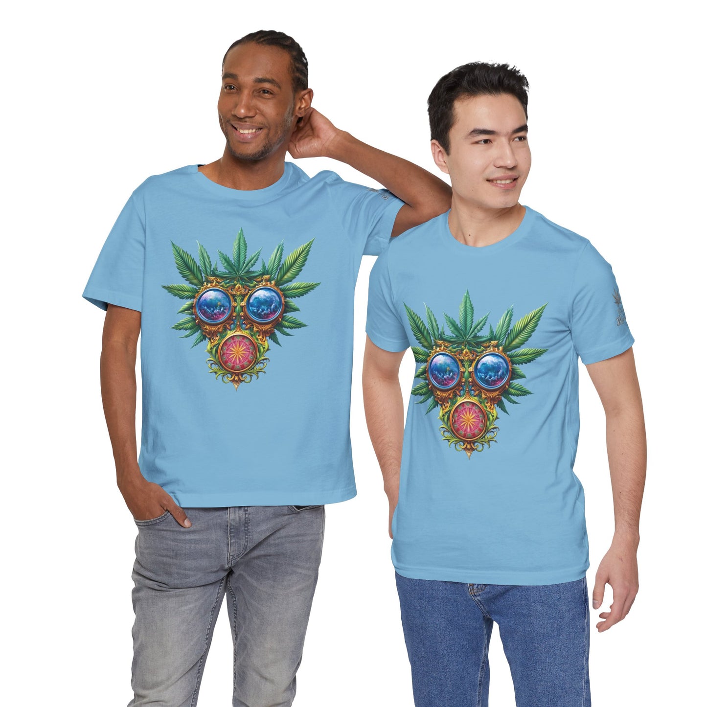 Third Eye Vision T-Shirt - Premium Airlume Cotton Cannabis Kaleidoscope Art Tee