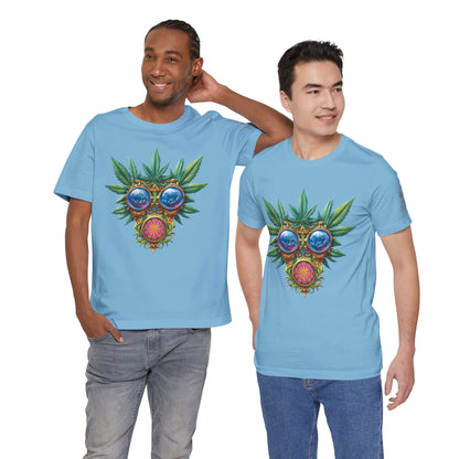 Third Eye Vision T-Shirt - Premium Airlume Cotton Cannabis Kaleidoscope Art Tee