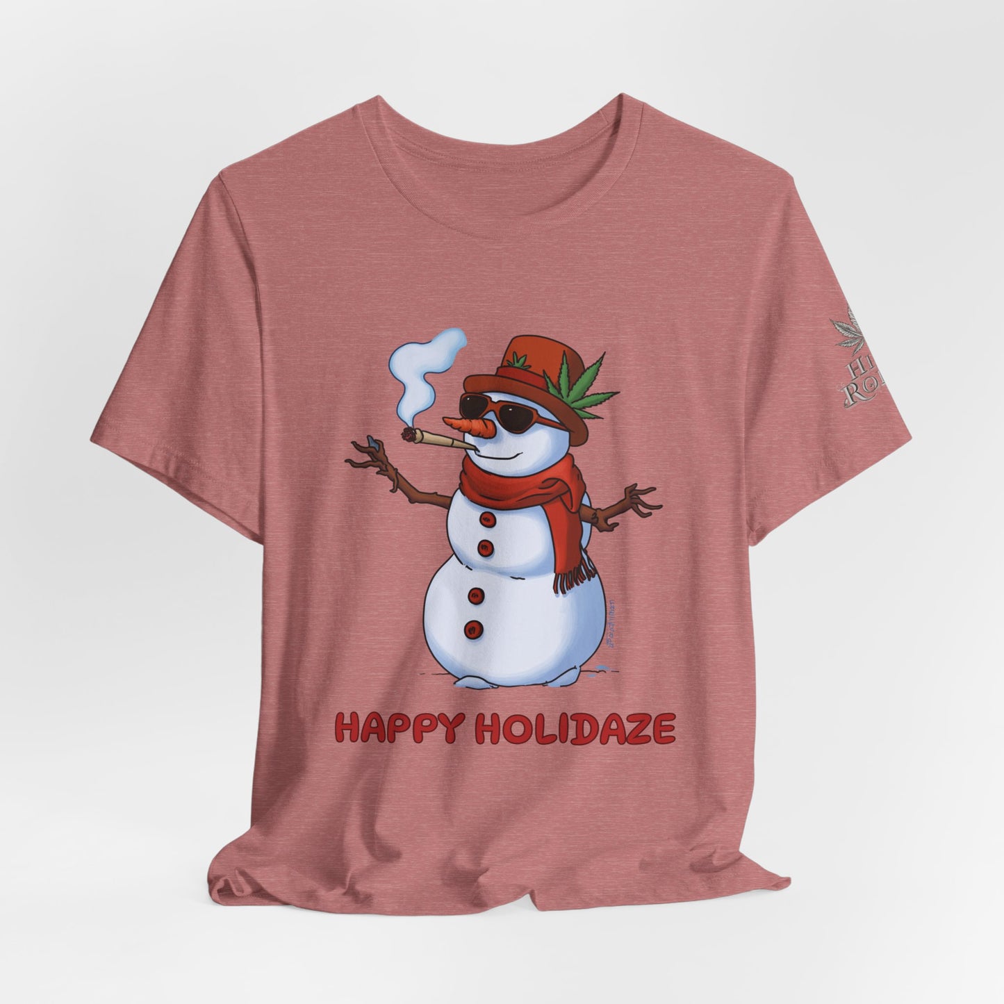 Happy Holidaze Premium Cannabis Christmas T-Shirt