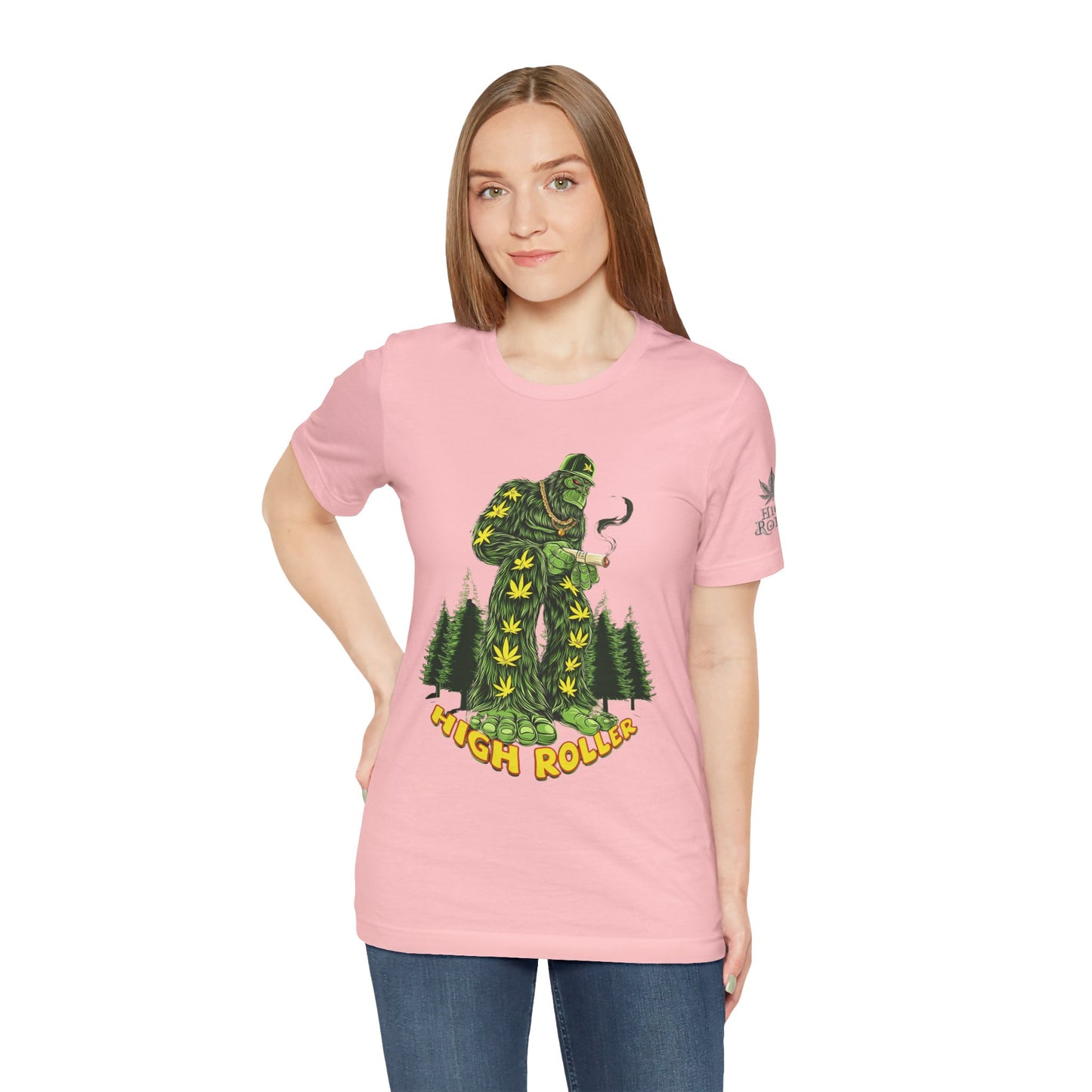 Cannabis Sasquatch Forest King T-Shirt - Premium Bigfoot 420 Lifestyle Apparel"