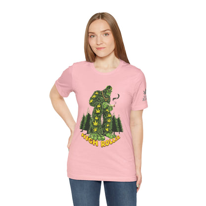 Cannabis Sasquatch Forest King T-Shirt - Premium Bigfoot 420 Lifestyle Apparel"