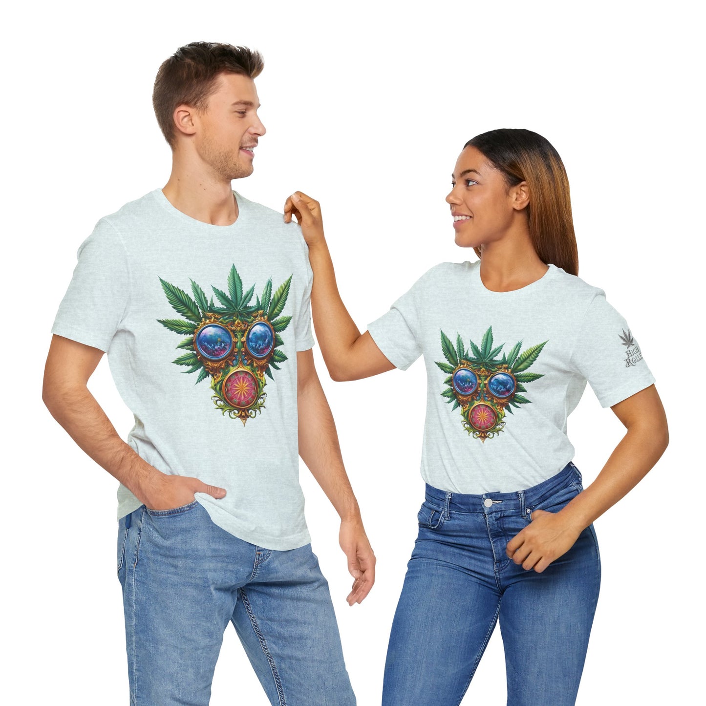 Third Eye Vision T-Shirt - Premium Airlume Cotton Cannabis Kaleidoscope Art Tee