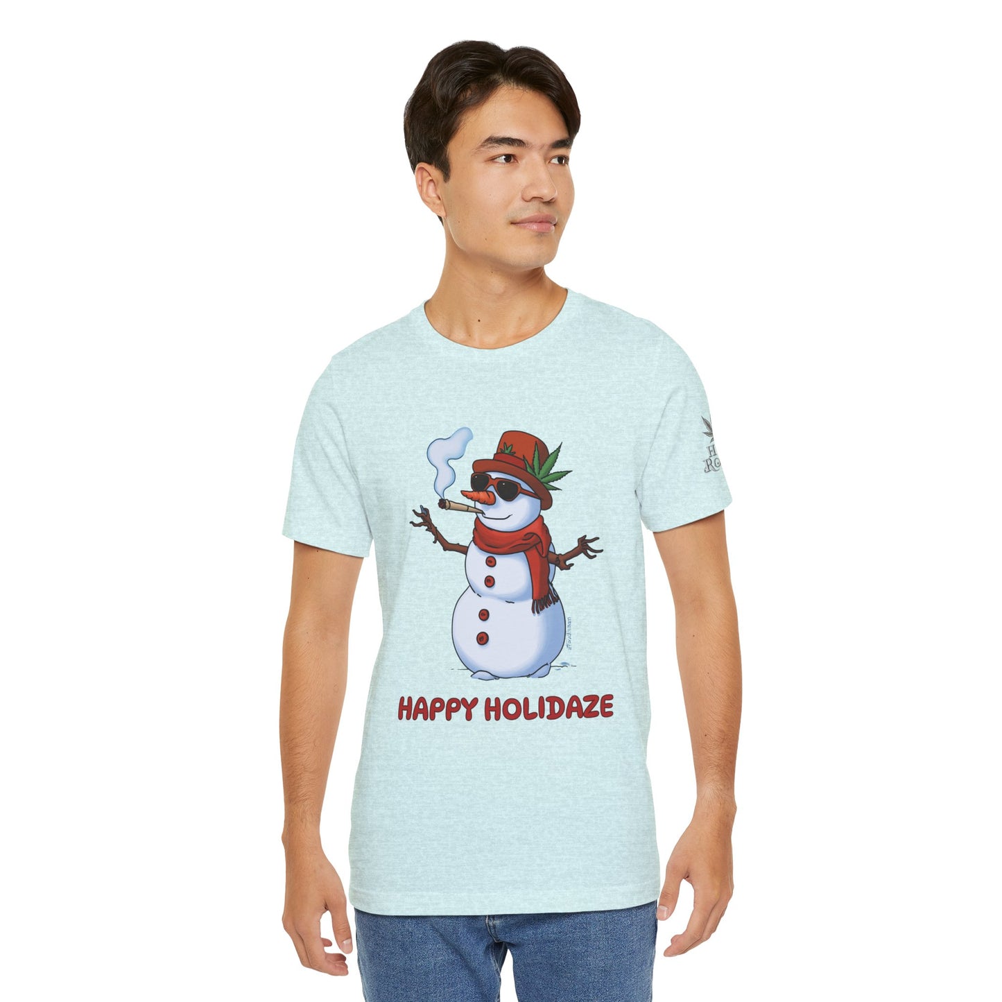 Happy Holidaze Premium Cannabis Christmas T-Shirt
