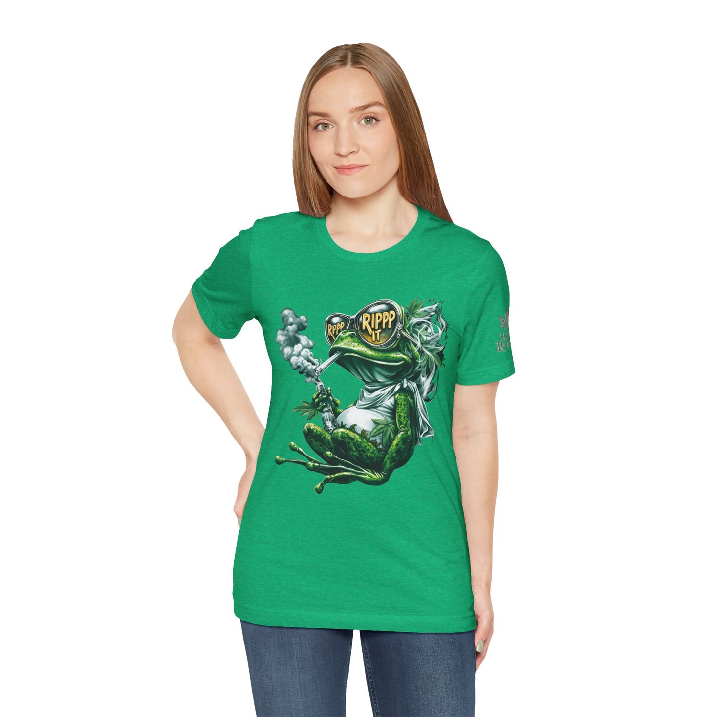 RIPPP IT Cosmic Frog Tee - Premium Airlume Cotton Cannabis Culture Streetwear