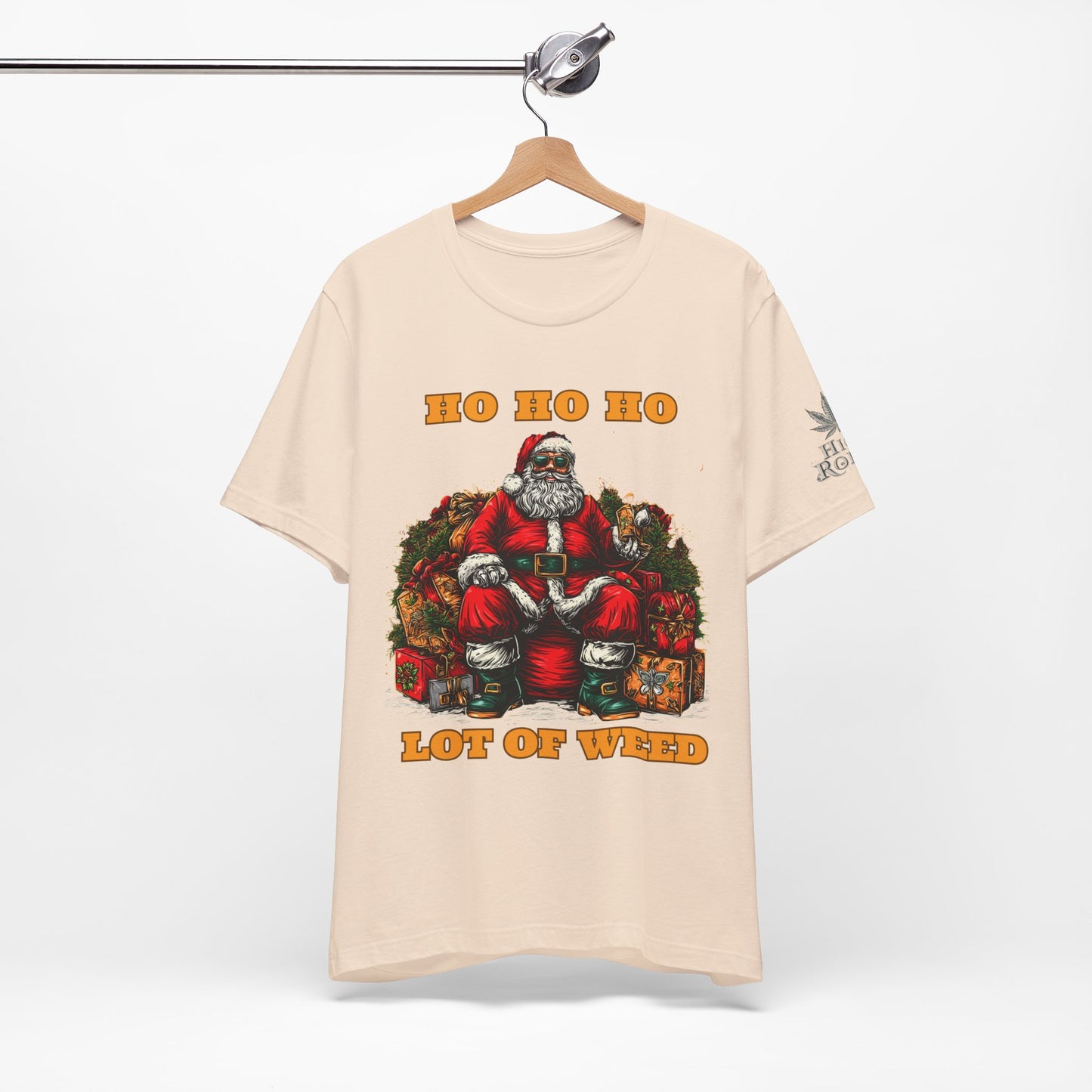 Ho Ho Ho Lot Of Weed Premium Cannabis Christmas T-Shirt