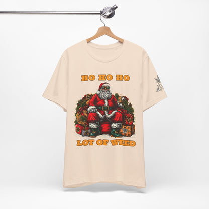 Ho Ho Ho Lot Of Weed Premium Cannabis Christmas T-Shirt