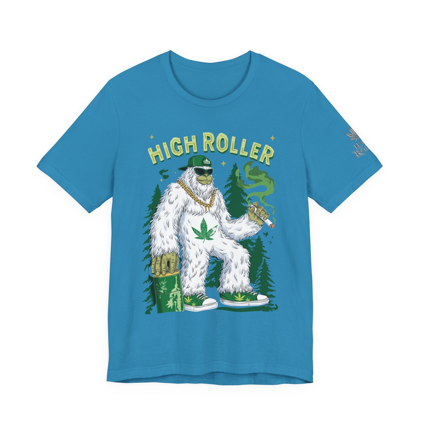 Alpine Yeti HIGH ROLLER T-Shirt - Premium Cannabis Mountain Culture Apparel